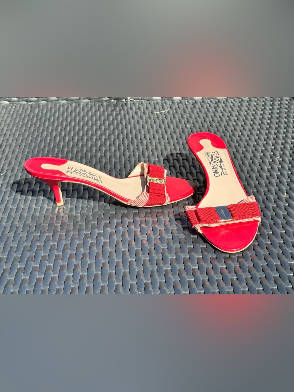 Salvatore Ferragamo Glory Sandals with Vara Bow